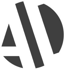 Logo de productora audiovisual AD Videos MM para el portfolio de diseño web