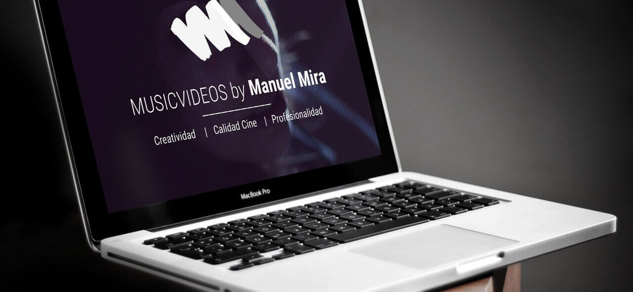Muestra del trabajo de diseño web realizado para Music Videos MM